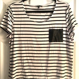 Black and White Striped Shirt
